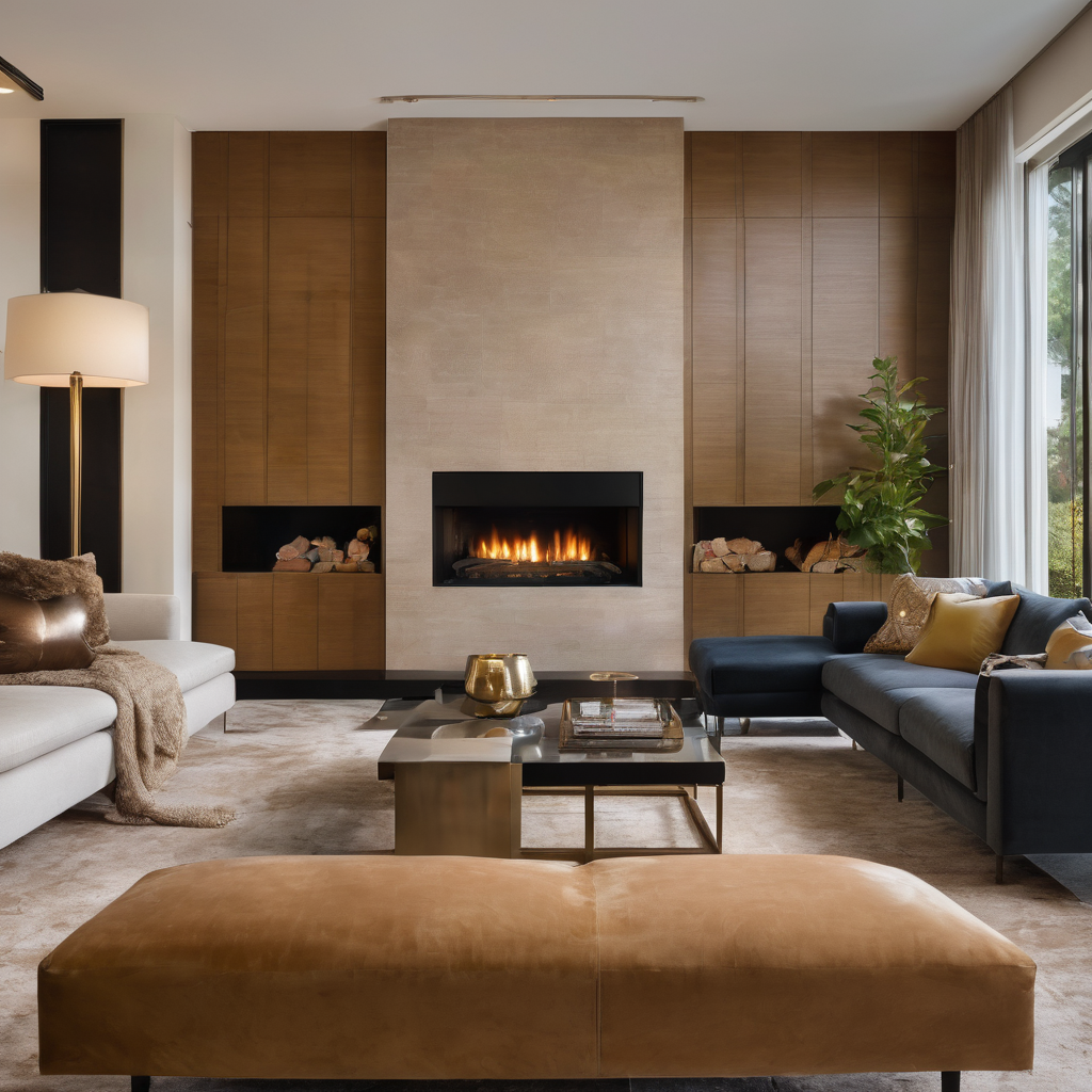 How to Decorate a Living Room with a Corner Fireplace: A Guide Featuri