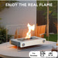 7.5" H Metal Bio Ethanol Fireplace Tabletop Ethanol Fireplace(White）