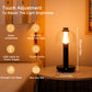 10" H 3-Color Light Dimmable Nightstand Lamp with Glass Shade