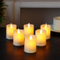 2"x2.8" tall Battery Candle (Set of 6）