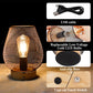 8"H Touch Adjustable Tischlampe von JHY DESIGN (Bronze-Ei, Holzsockel)