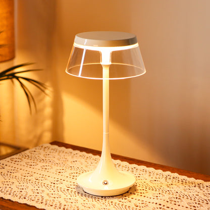 JHY DESIGN 10.5”H Dimmable Bedside Table Lamp Touch Control Lamp（Single）