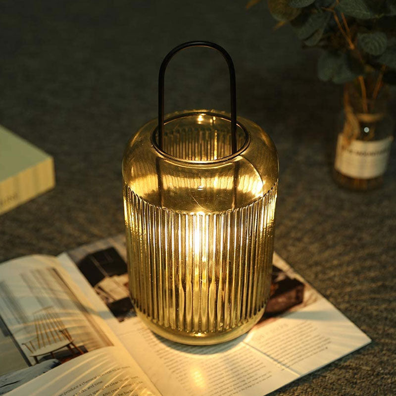 JHY design Battery Operated Table Lamp 8.5H Lamp Battery Lamps LED Lantern Battery  Powered for