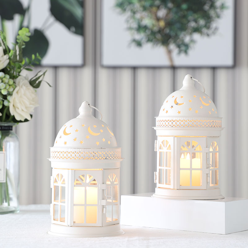 8.5 inch High Decorative Lanterns ( Set of 2 )